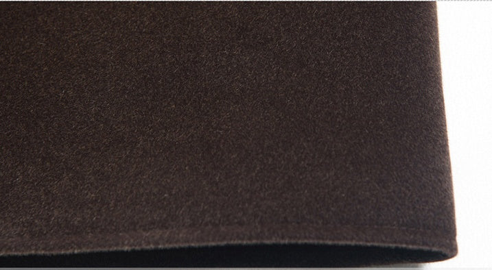 Pardessus Mid-Length for Men in Wool with Soft Finish - Autumn Elegance