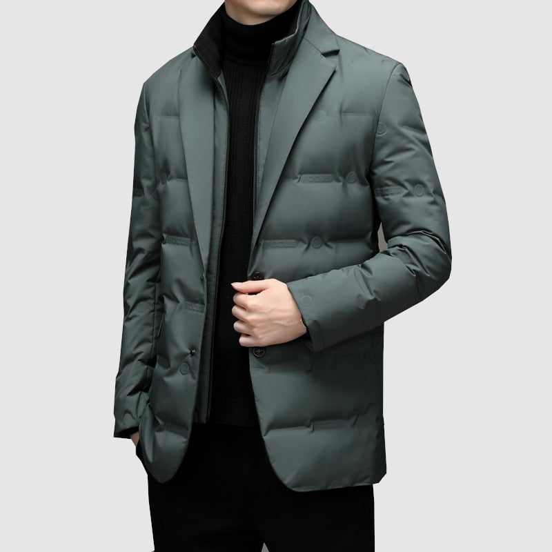 Parka Men's Fitted and Quilted – Stylish for Winter