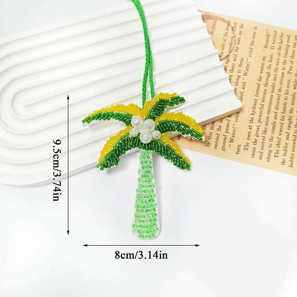 Patch à Paillettes en Coco Multicolore avec Motifs Tropicaux – Accessoire Décoratif à Coudre ou Pendentif