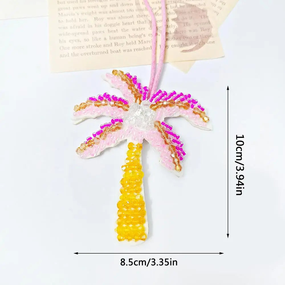 Patch à Paillettes en Coco Multicolore avec Motifs Tropicaux – Accessoire Décoratif à Coudre ou Pendentif