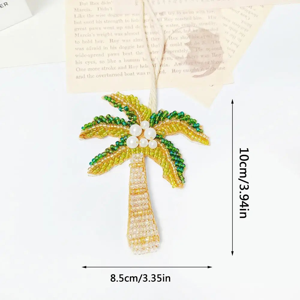 Patch à Paillettes en Coco Multicolore avec Motifs Tropicaux – Accessoire Décoratif à Coudre ou Pendentif
