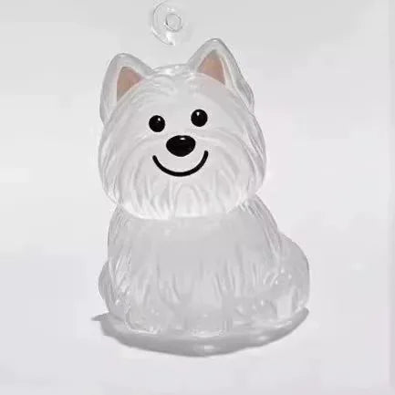 Pendentif en Résine Transparent avec Poils de Chien – Porte-clés et Charme de Sac Élégant et Compact