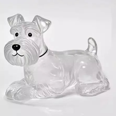 Pendentif en Résine Transparent avec Poils de Chien – Porte-clés et Charme de Sac Élégant et Compact