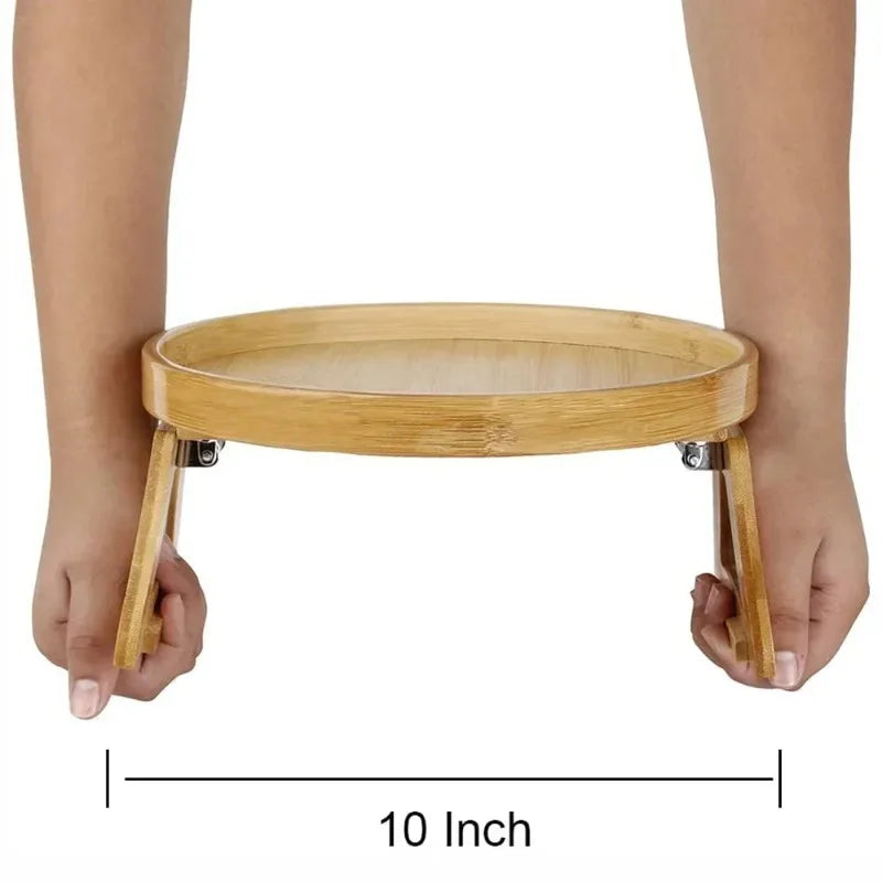 Plateau en Bambou pour Accoudoir de Canapé – Support Pratique Écologique pour Snacks et Boissons