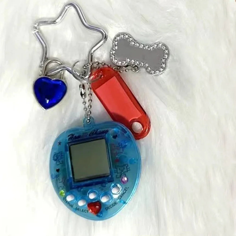 Porte-Clés Kawaii Console de Jeu Arc-en-Ciel en Alliage de Zinc – Accessoire Harajuku Unique et Tendance
