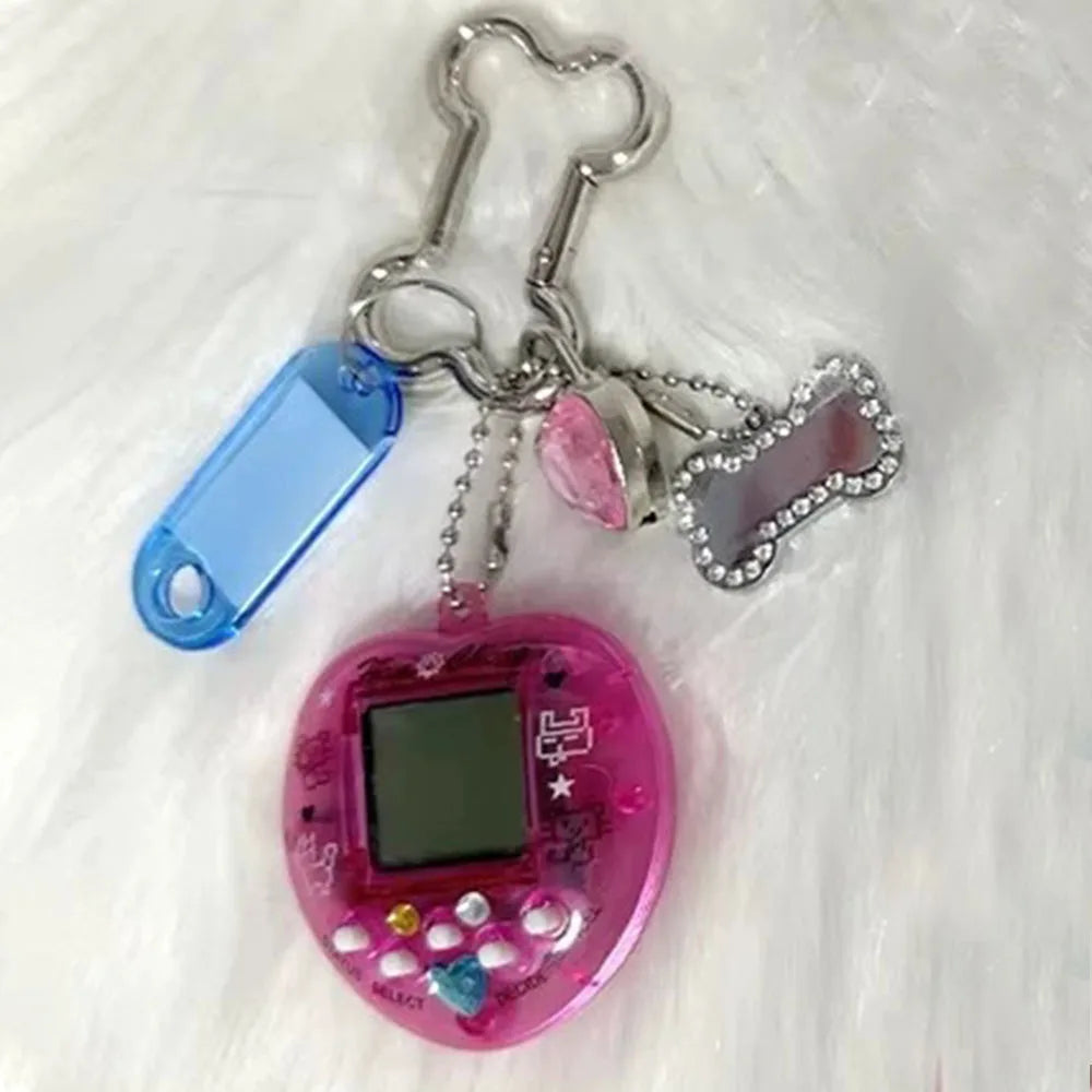 Porte-Clés Kawaii Console de Jeu Arc-en-Ciel en Alliage de Zinc – Accessoire Harajuku Unique et Tendance