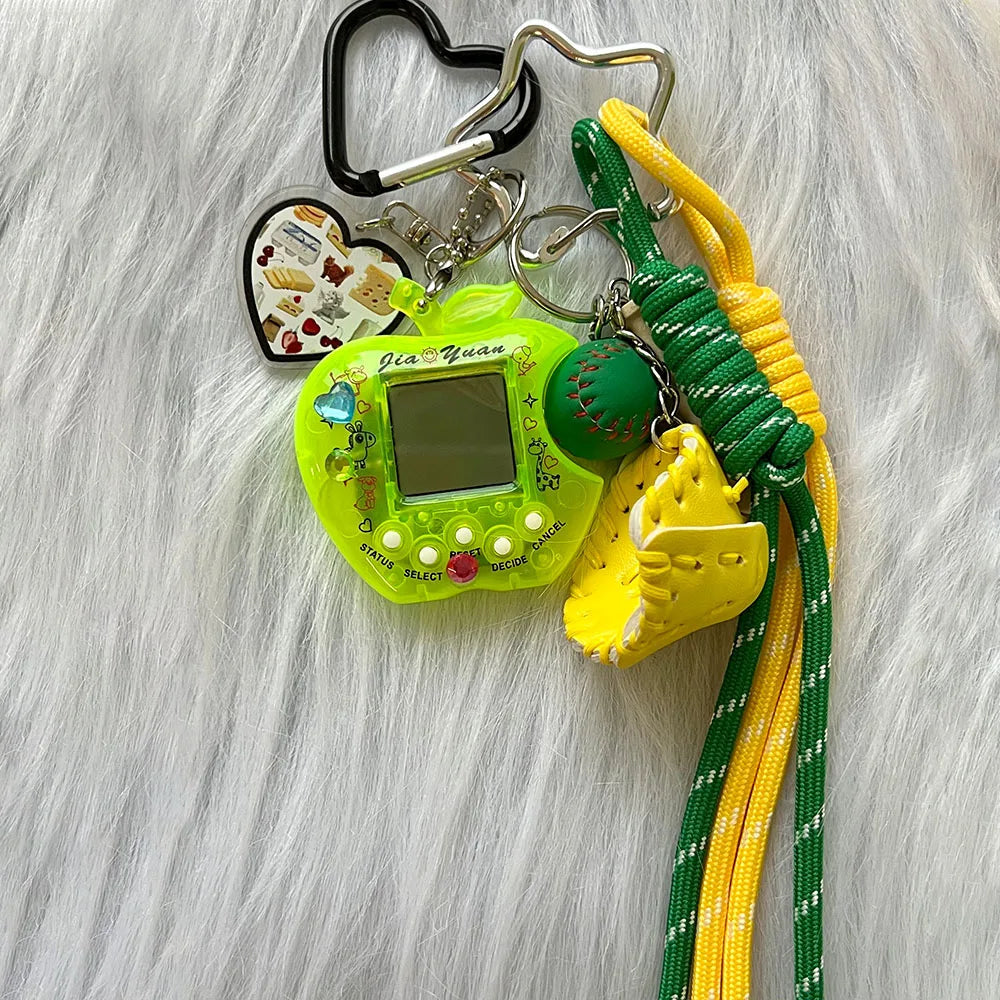 Porte-Clés Kawaii Console de Jeu Arc-en-Ciel en Alliage de Zinc – Accessoire Harajuku Unique et Tendance