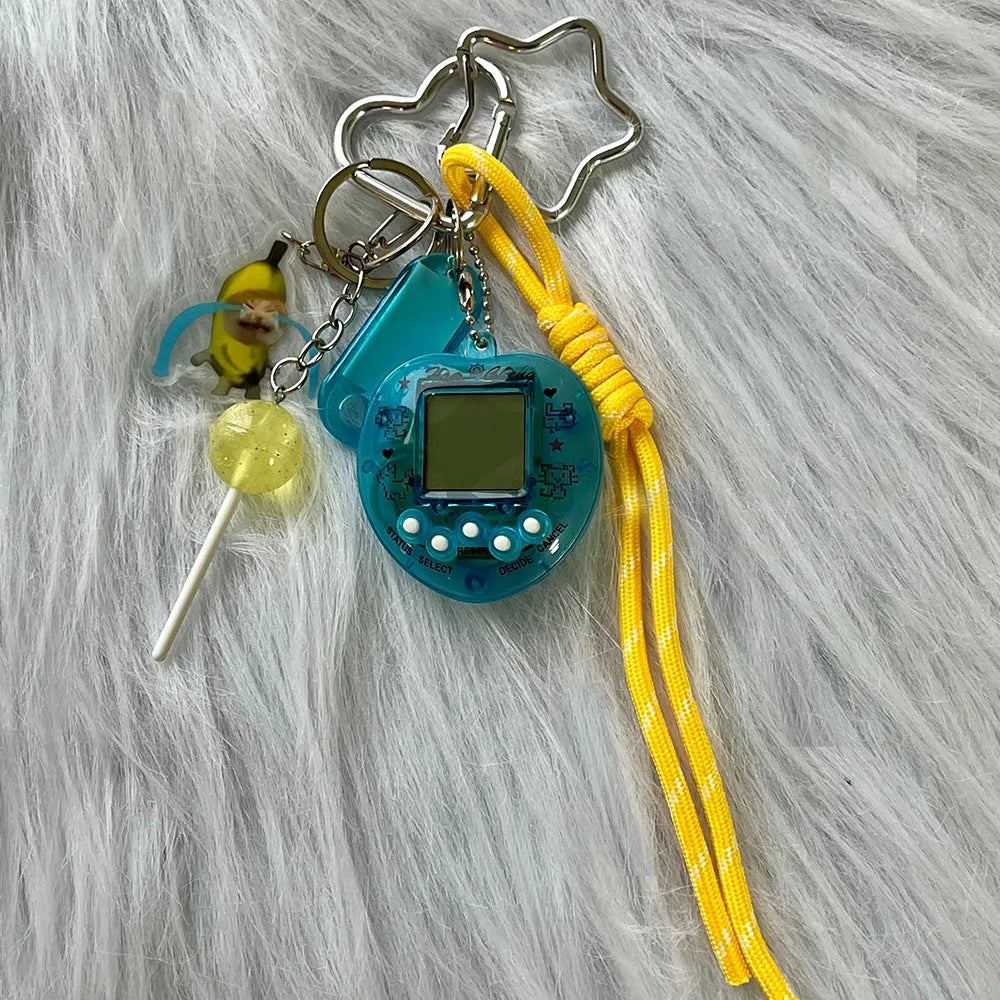 Porte-Clés Kawaii Console de Jeu Arc-en-Ciel en Alliage de Zinc – Accessoire Harajuku Unique et Tendance