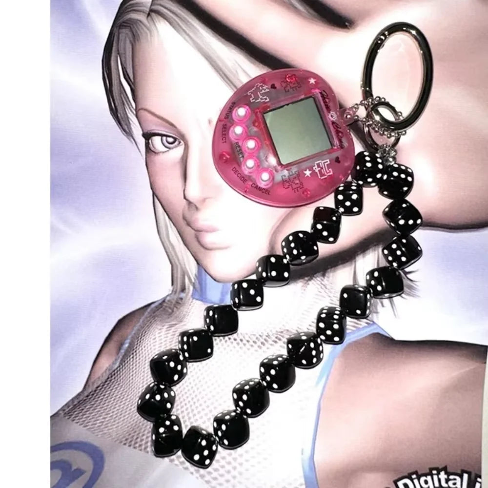 Porte-Clés Kawaii Console de Jeu Arc-en-Ciel en Alliage de Zinc – Accessoire Harajuku Unique et Tendance