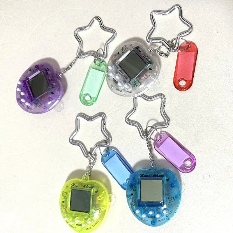 Porte-Clés Kawaii Console de Jeu Arc-en-Ciel en Alliage de Zinc – Accessoire Harajuku Unique et Tendance