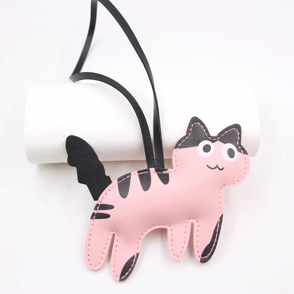 Porte-Clés Ours en Cuir PU – Charmant Accessoire pour Sacs à Main et Sacs à Dos, Design Y2K Coréen