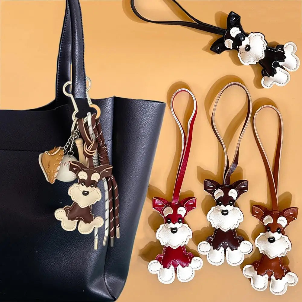 Porte-Clés Ours en Cuir PU – Charmant Accessoire pour Sacs à Main et Sacs à Dos, Design Y2K Coréen
