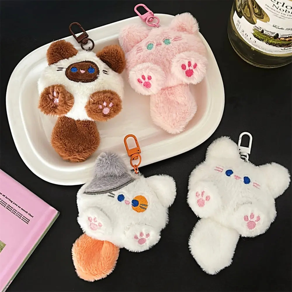Porte-Clés en Peluche Lapin Mignon avec Clip Métallique – Accessoire Doux pour Sacs et Clés