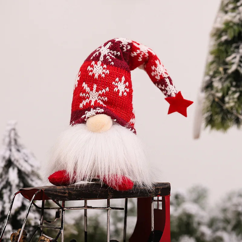 Faceless LED Doll Elf Gnome 20/30 cm for Christmas Decoration – Festive and Warm Atmosphere