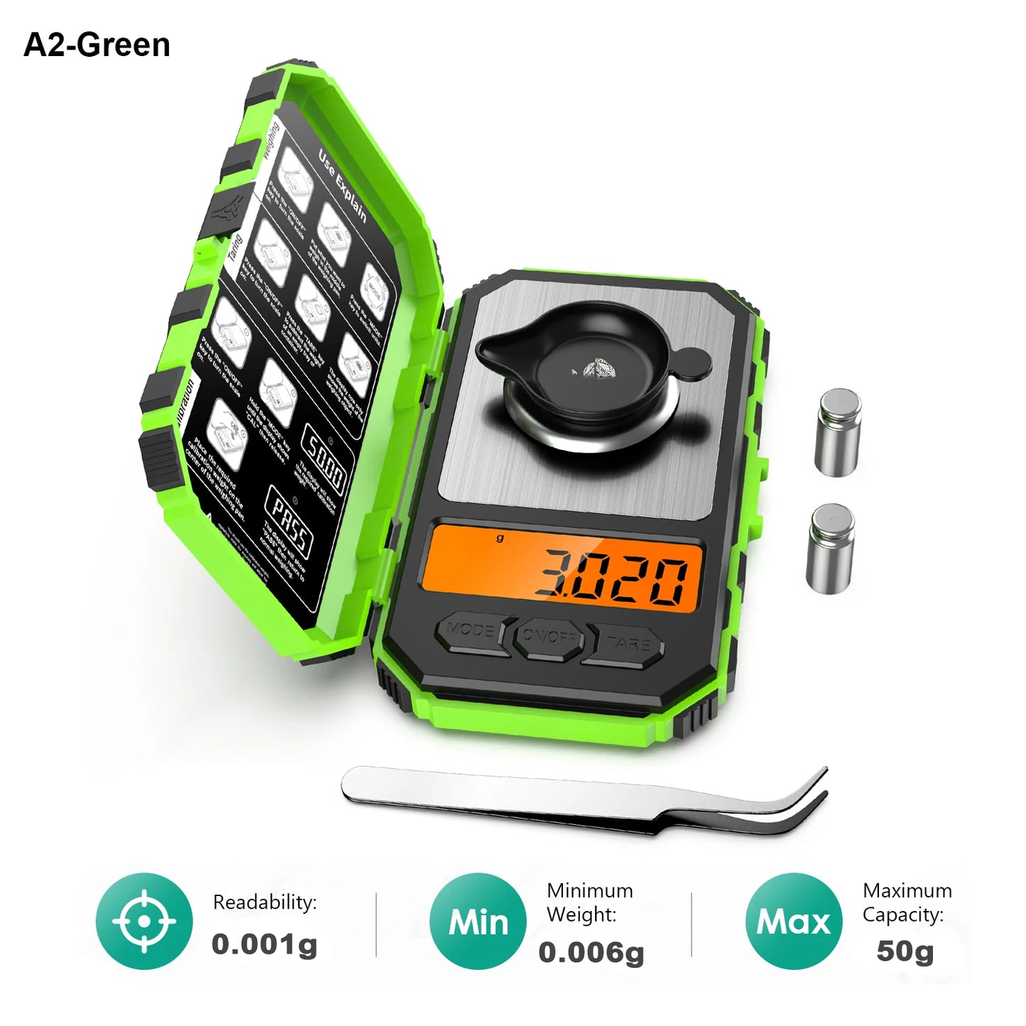 Precision Mini Digital Scale with 0.001g Accuracy – 50g Capacity Pocket Scale