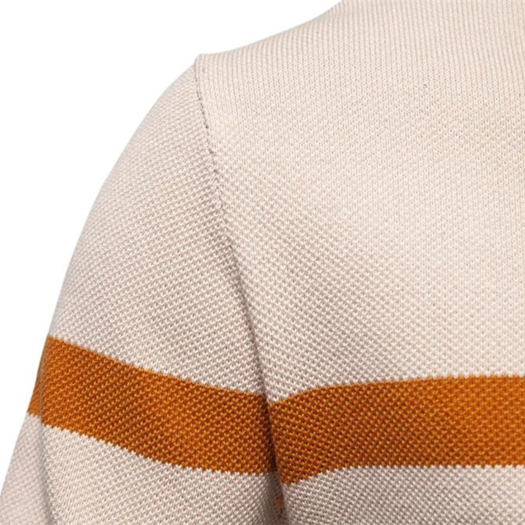 Pull Classique à Demi-Fermeture Éclair pour Hommes en Coton – Style Décontracté et Moderne