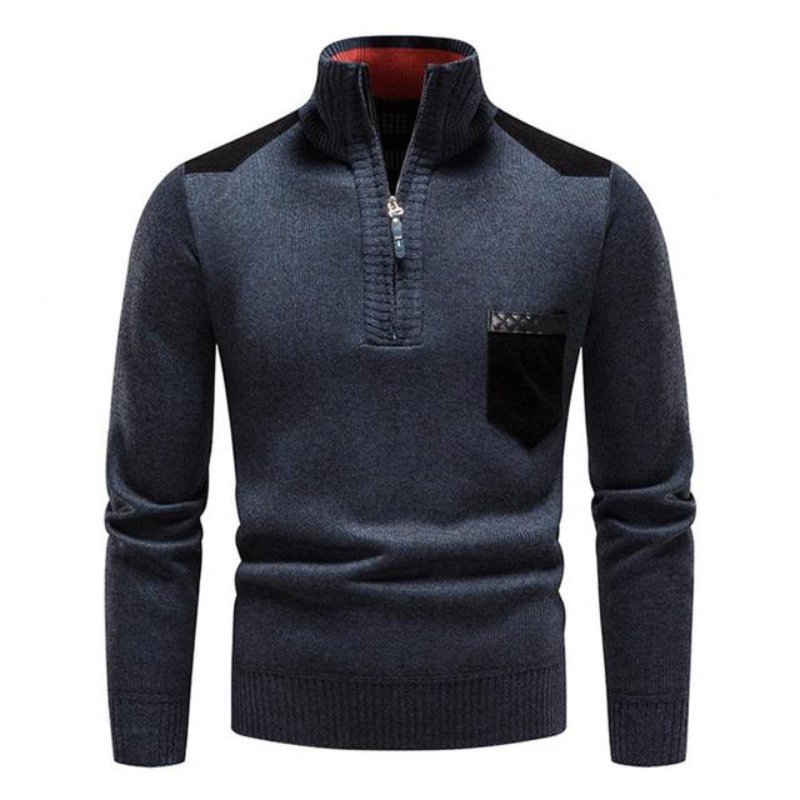 Pull Demi-Zip Léger en Laine Mérinos pour Homme – Confort et Style Modernes