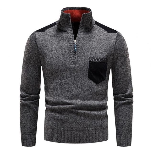 Lightweight Merino Wool Half-Zip Pullover for Men – Comfort and Modern Style