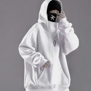 Pull à Capuche Oversize en Coton pour Hommes – Style Décontracté Printemps/Automne, Poche Kangourou, Confortable et Ample 1