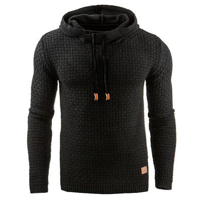 Pull à Capuche Texturé pour Hommes – Confort et Style Décontracté