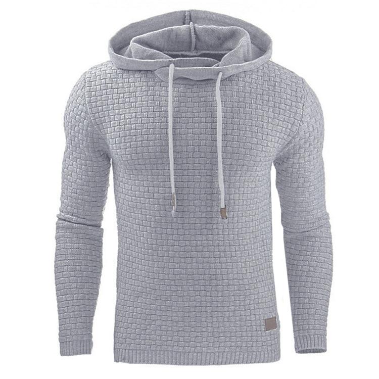 Pull à Capuche Texturé pour Hommes – Confort et Style Décontracté