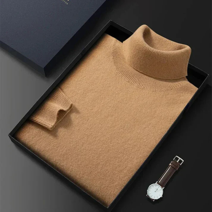 Turtleneck sweater for men in soft knit – Comfort and warmth for autumn and winter