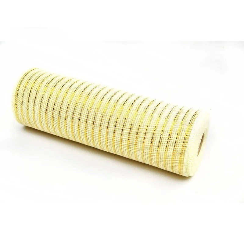 Christmas Tulle Ribbon for Tree Decoration – 26 cm Plastic Mesh Roll