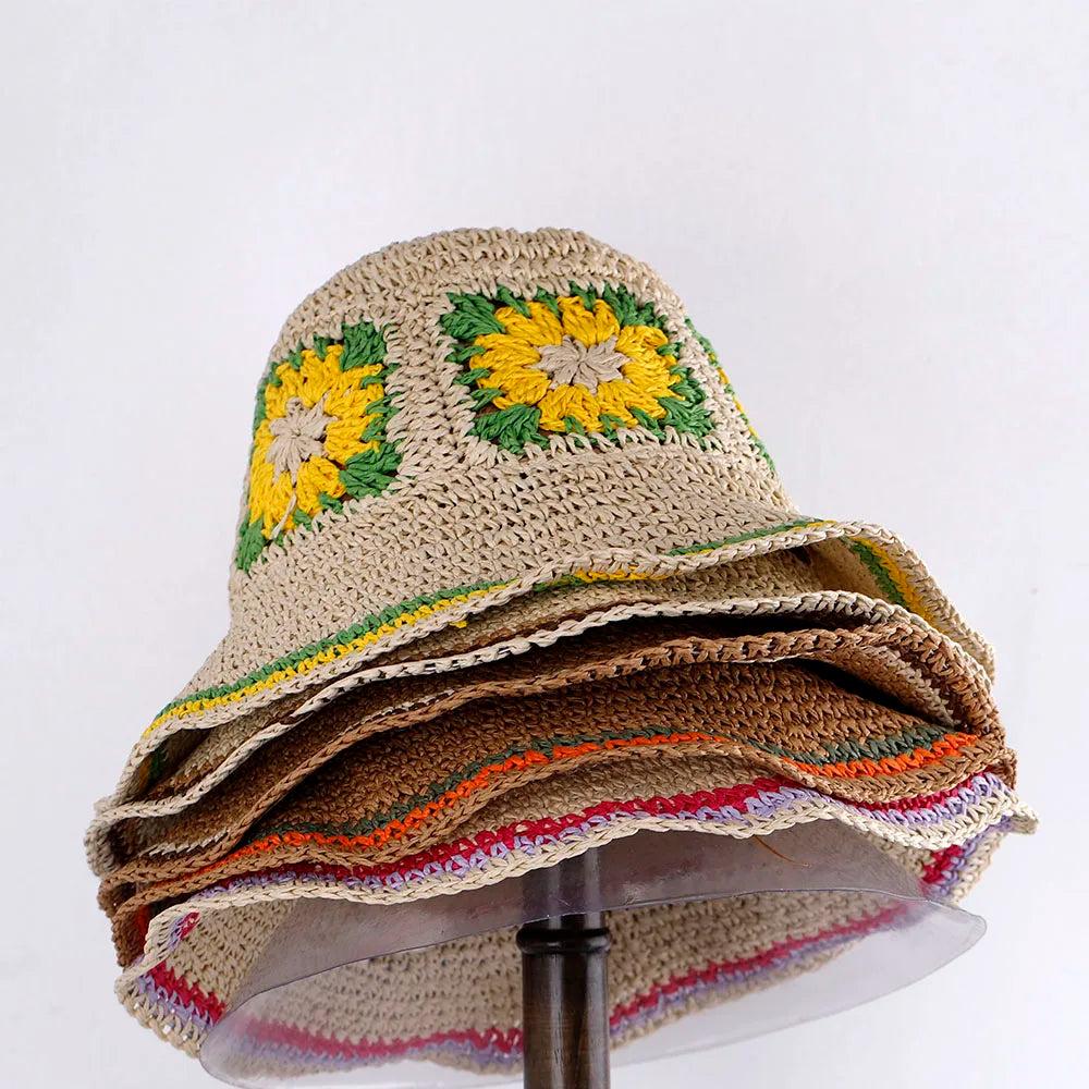 Chapeau de Paille Femme Écologique Léger – Accessoire Estival Élégant avec Protection Solaire