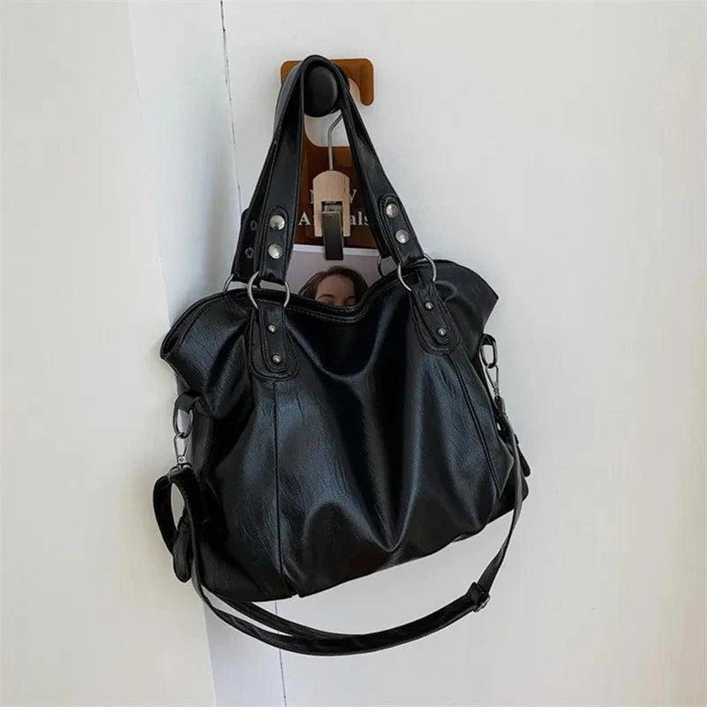 Sac à Main Femme en Cuir Végan Élégant avec Bandoulière Réglable – 5 Couleurs Disponibles, 40x28x11 cm
