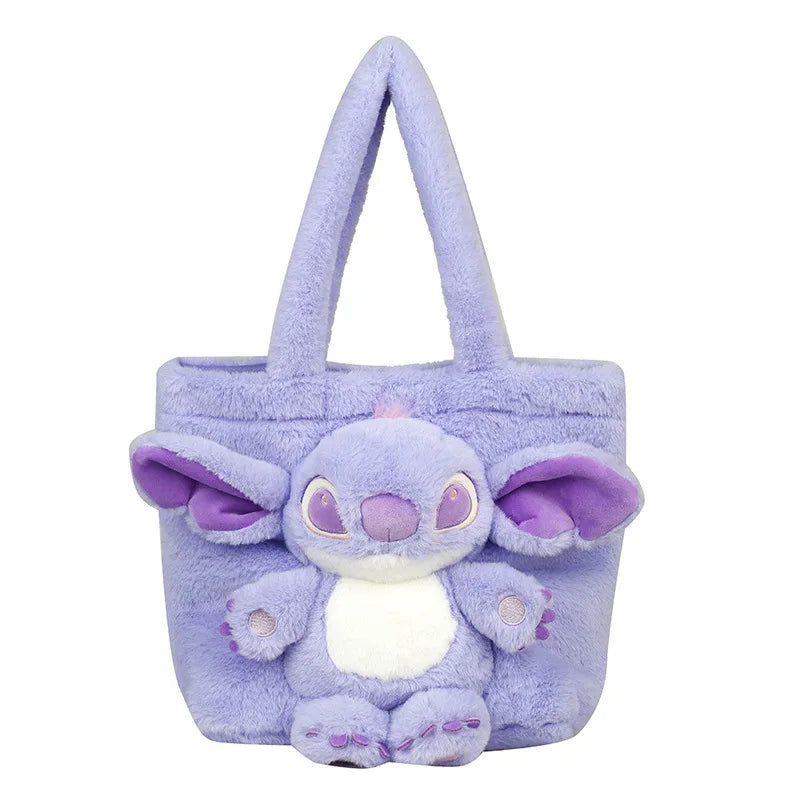 Soft Plush Shoulder Bag for Girls - Strawberry Bear Design, Ideal for Small Items, 25x20x10 cm