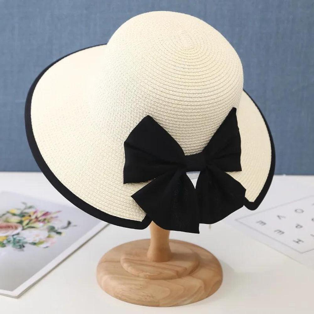 Chapeau de Paille Léger Femme avec Protection Solaire – Accessoire Estival Élégant et Chic