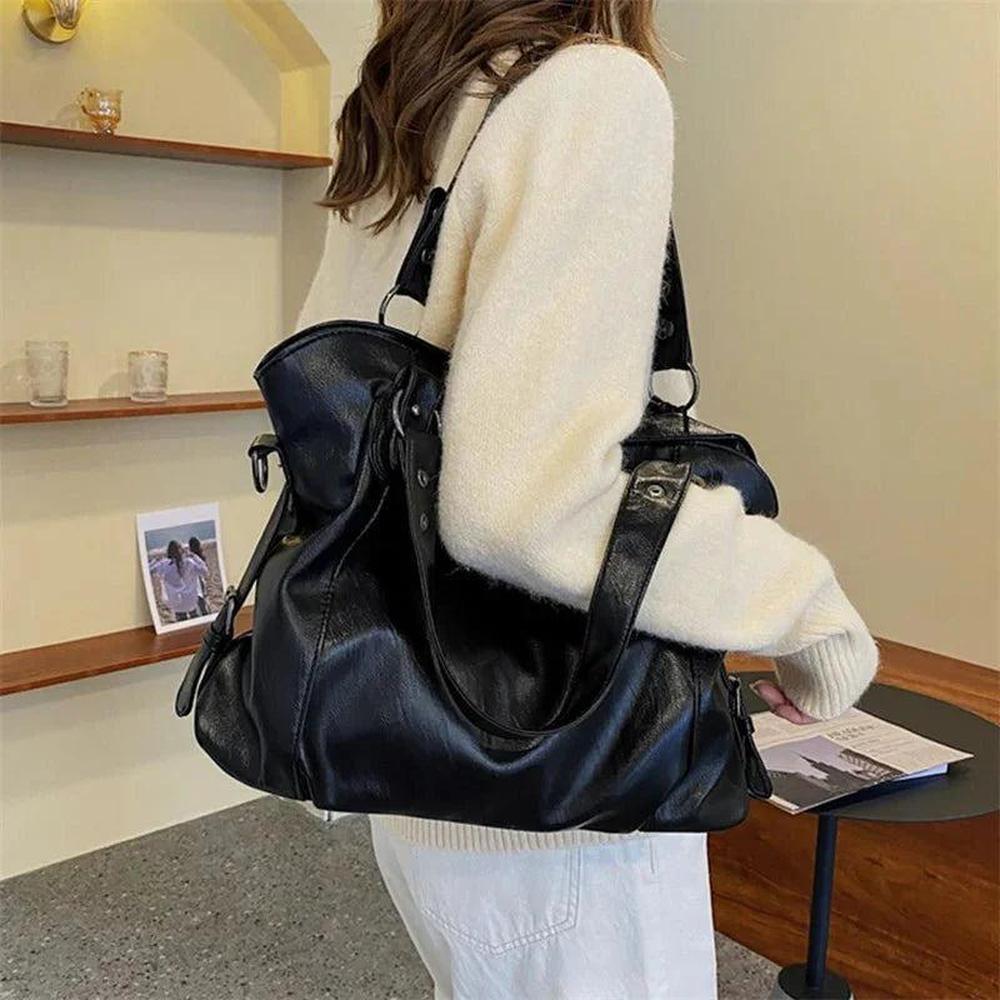 Sac à Main Femme en Cuir Végan Élégant avec Bandoulière Réglable – 5 Couleurs Disponibles, 40x28x11 cm