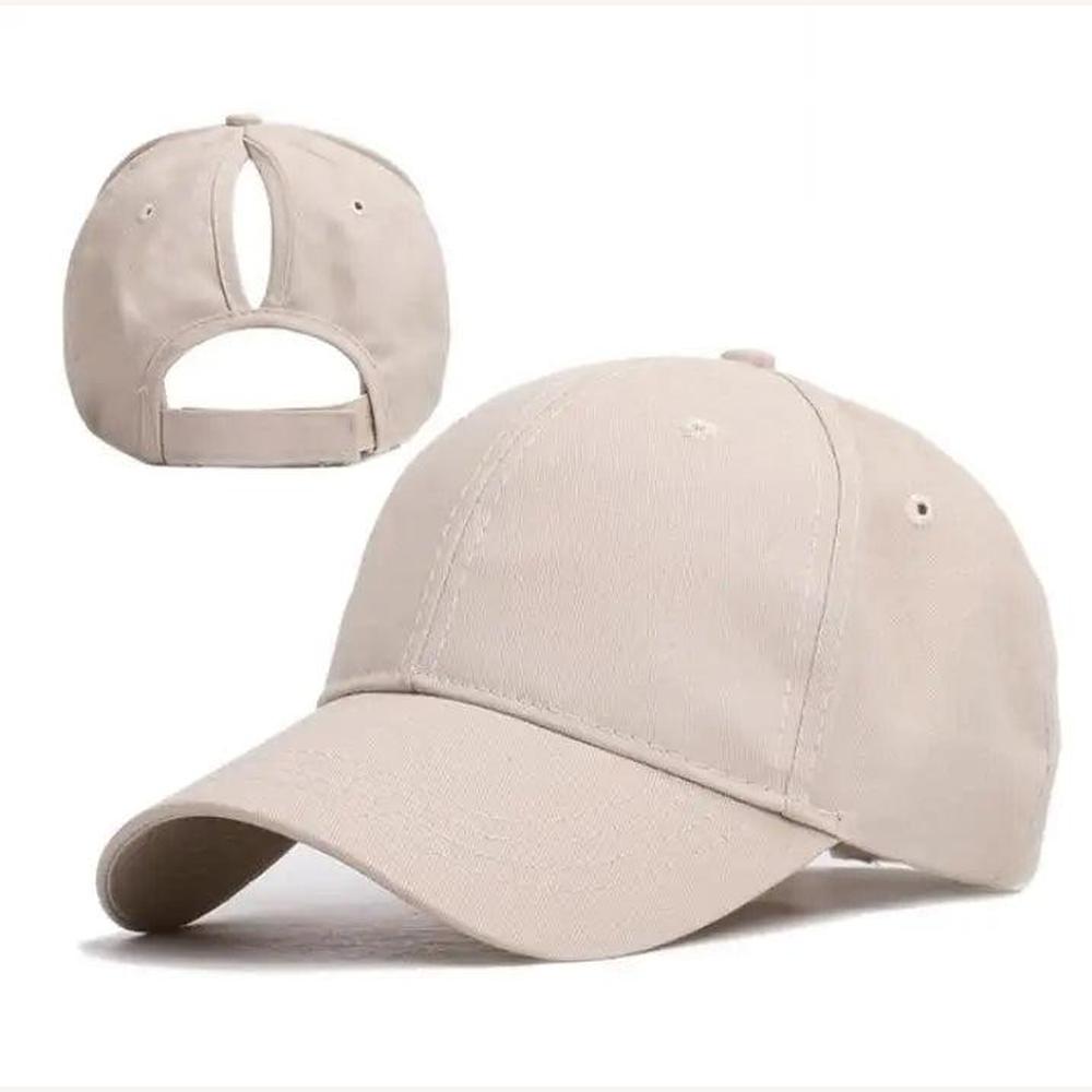 Casquette Femme Ponytail Élégante avec Ouverture Arrière – Confortable et Pratique pour Cheveux Attachés