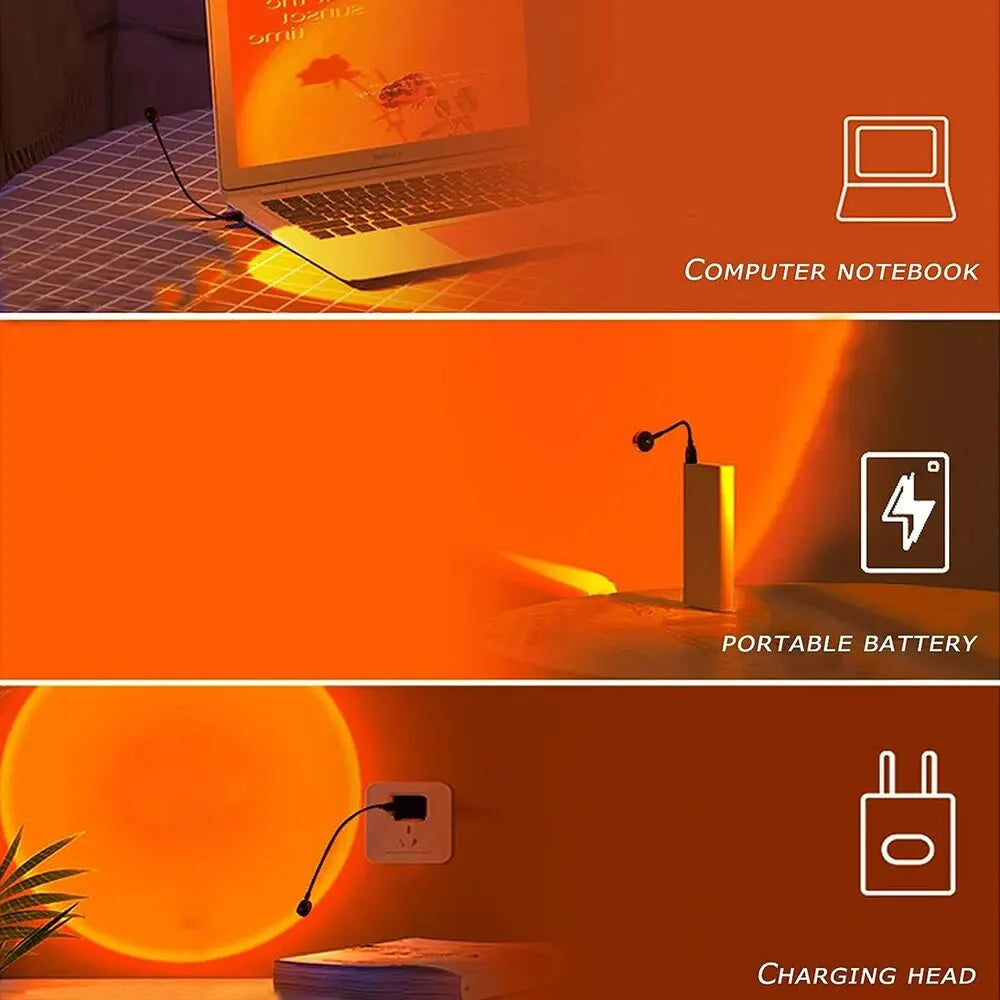 Sola Sunset Light | USB LED Ambient Lighting for Mood Lighting Living Room