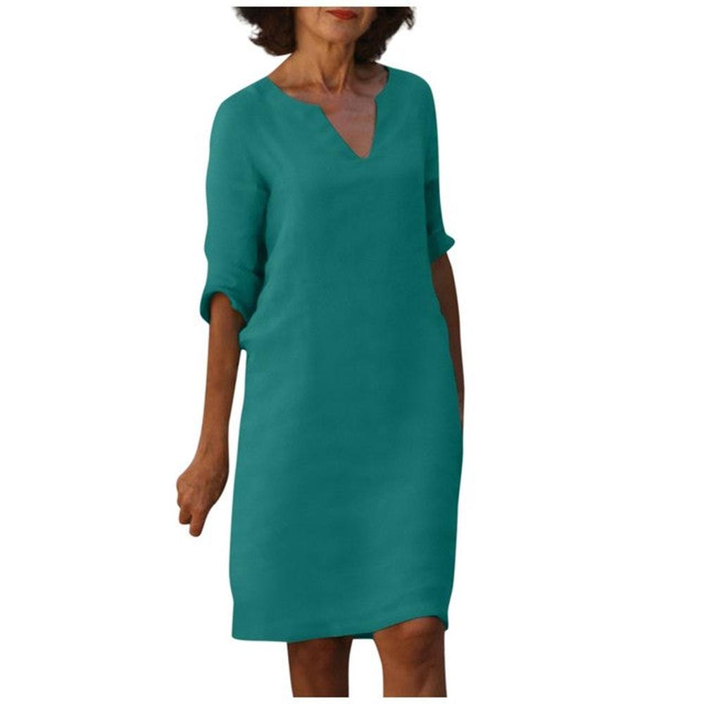 Robe d'Été Longue Femme en Coton et Polyester – Chic et Confortable pour Toutes les Occasions
