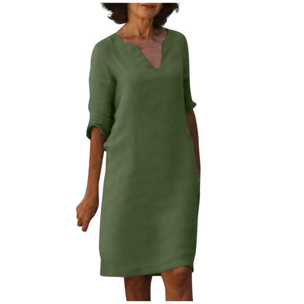 Robe d'Été Longue Femme en Coton et Polyester – Chic et Confortable pour Toutes les Occasions
