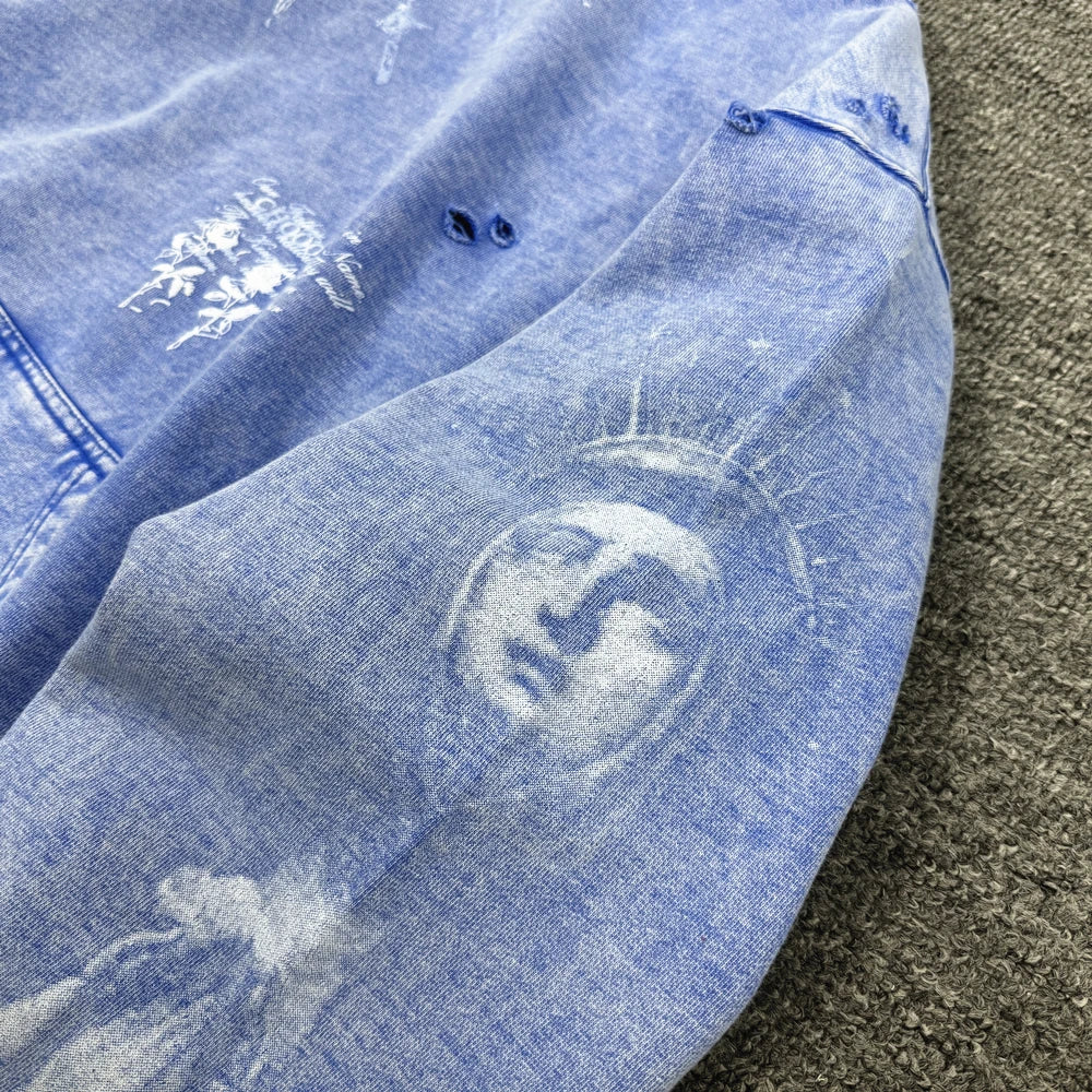 Sweat-Shirt à Capuche Oversize en Coton Délavé pour Homme – Look Rétro Y2K, Confort Doux et Style Streetwear 8