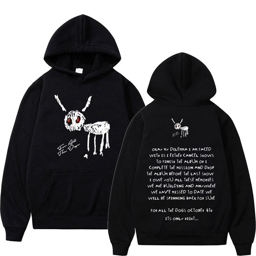 Sweat à Capuche Oversize pour Hommes en Mélange d'Élasthanne - Style Streetwear 0