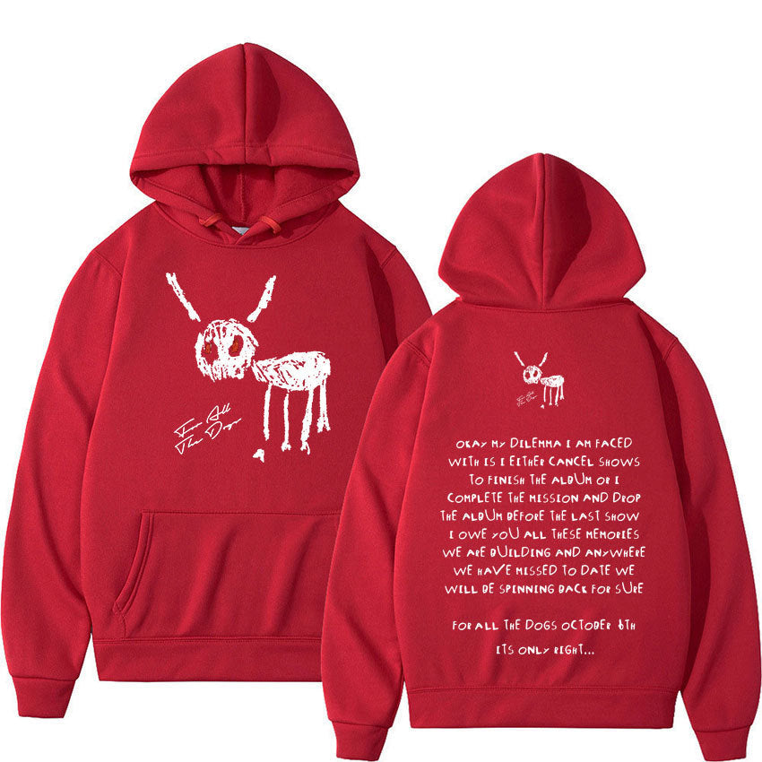 Sweat à Capuche Oversize pour Hommes en Mélange d'Élasthanne - Style Streetwear 1