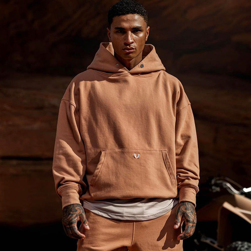 Sweat à Capuche Surdimensionné en Coton pour Hommes - Style Décontracté et Moderne 1