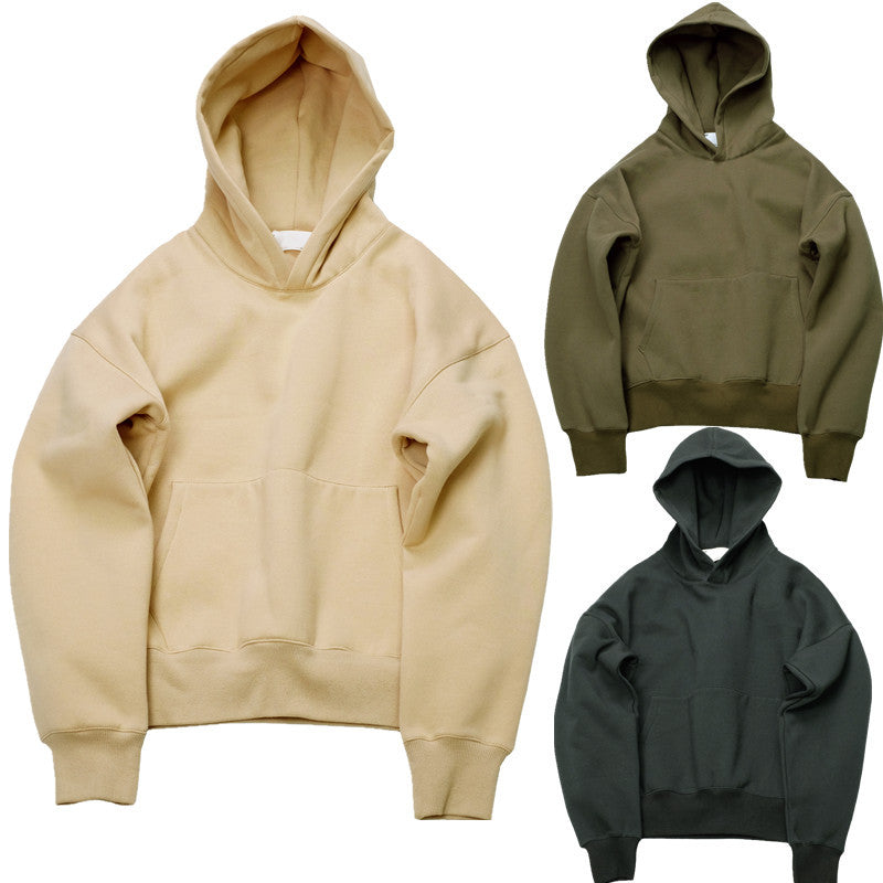 Sweat à Capuche Unisexe Décontracté Oversize en Coton - Style Boxy et Poche Kangourou 1