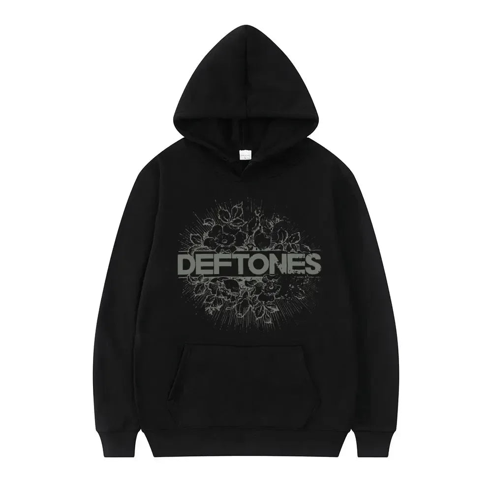 Sweat à Capuche Unisexe Oversize avec Graphismes Rétro-Punk en Polyester 10