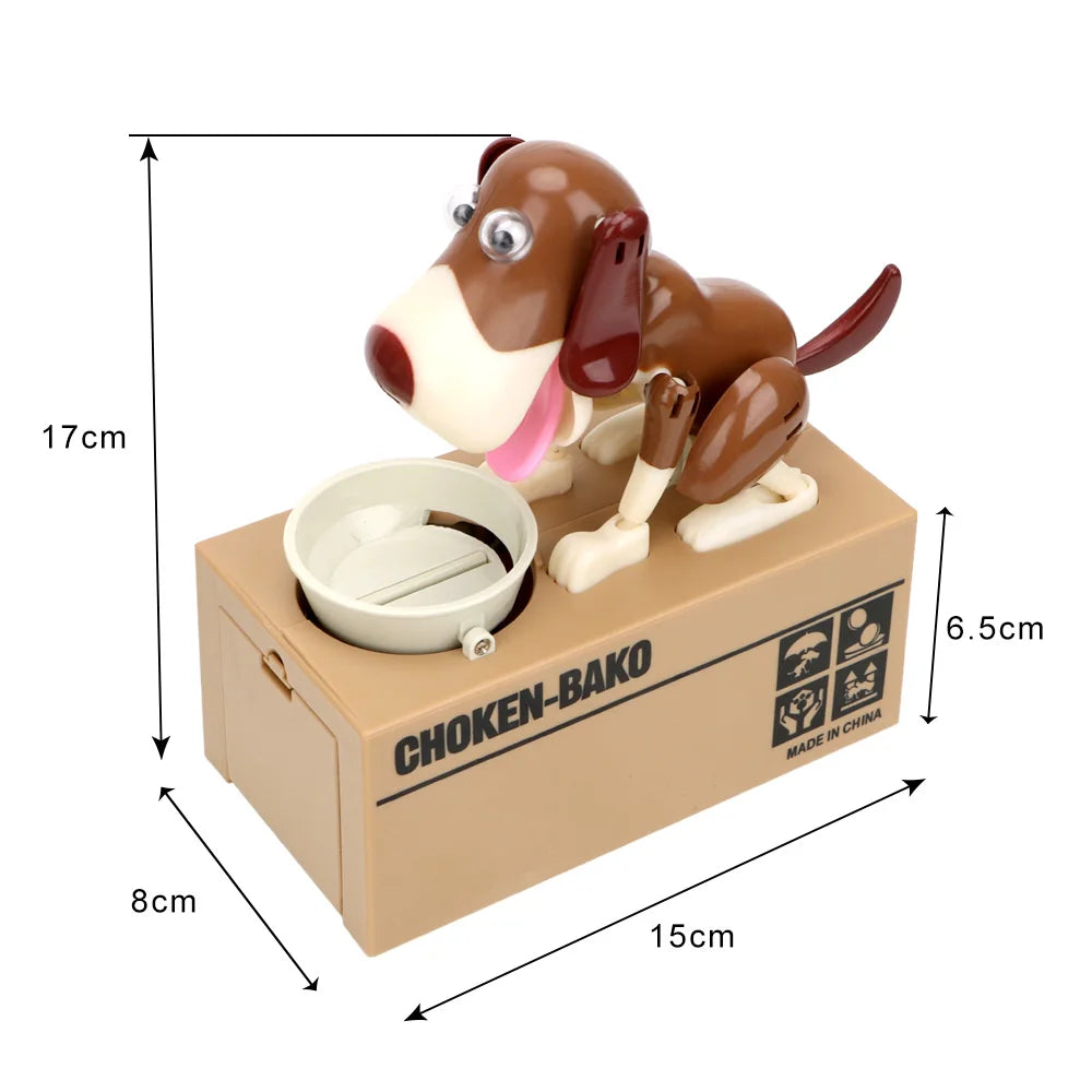 Tirelire Électronique en Forme de Chien Robot pour Enfants – Apprentissage Amusant de l'Épargne et Habitudes Financières