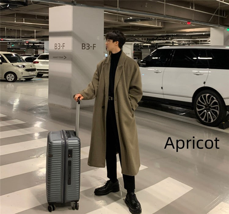 Trench Coat Men’s Wool Loose Fit for Winter - Elegant and Versatile
