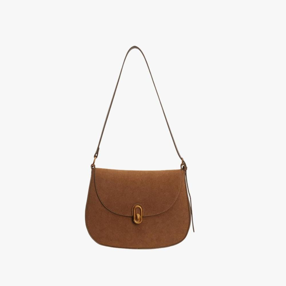 Sac Bandoulière Femme en Faux Cuir Suédé avec Bretelles Réglables – Élégant et Pratique pour Usage Quotidien