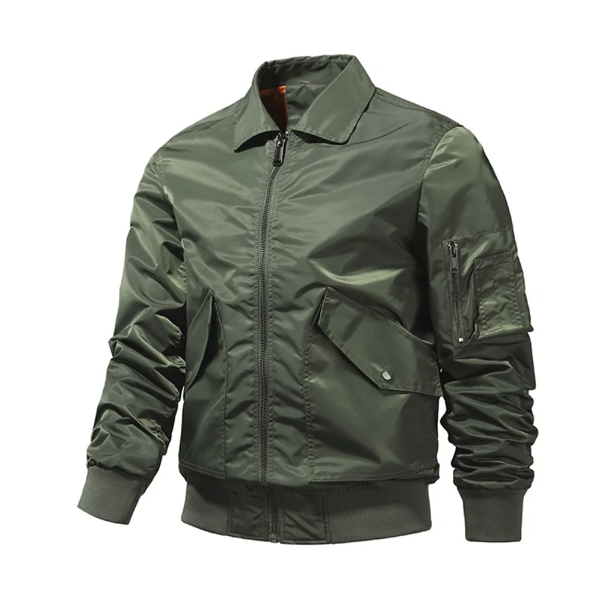 Veste Aviateur Vintage avec Poches Utilitaires – Élégante et Polyvalente