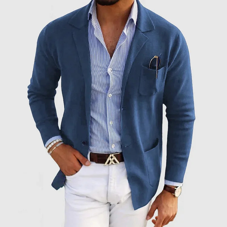 Veste Blazer Élégante pour Hommes – Coupe Ajustée en Tissu Haut de Gamme pour Occasions Formelles