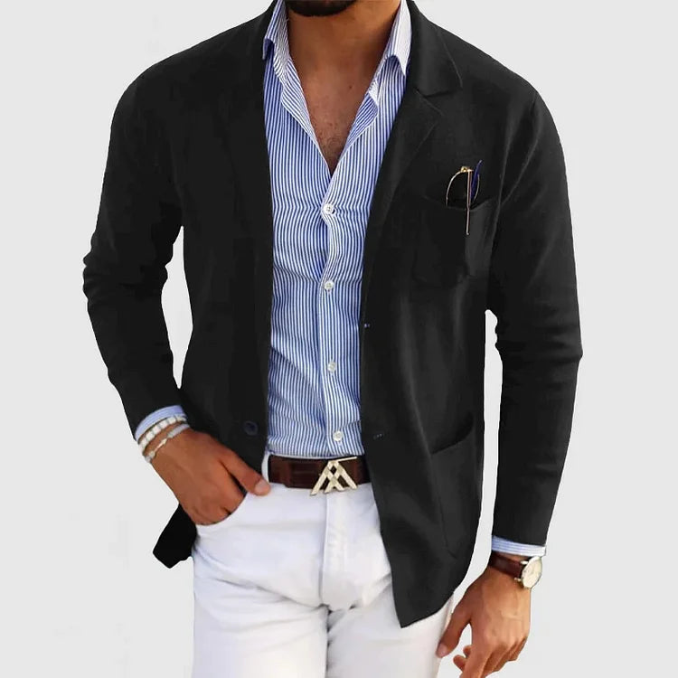 Veste Blazer Élégante pour Hommes – Coupe Ajustée en Tissu Haut de Gamme pour Occasions Formelles