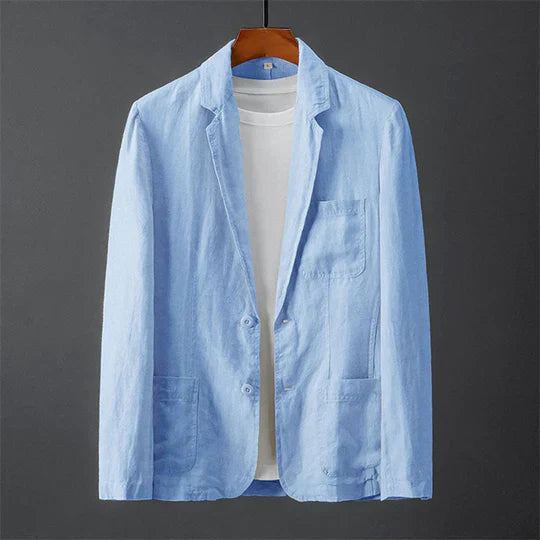 Veste Blazer Légère Homme en Tissu Respirant – Coupe Décontractée pour Occasions Décontractées et Formelles