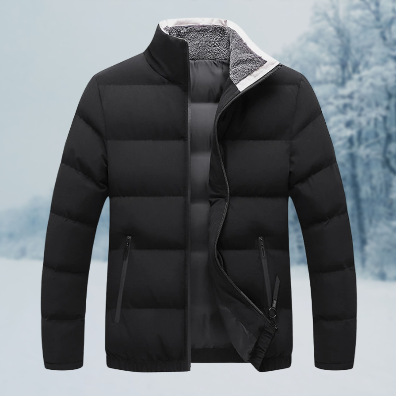 Veste Doudoune Homme avec Doublure Sherpa et Poches Zippées - Idéale pour Temps Froid